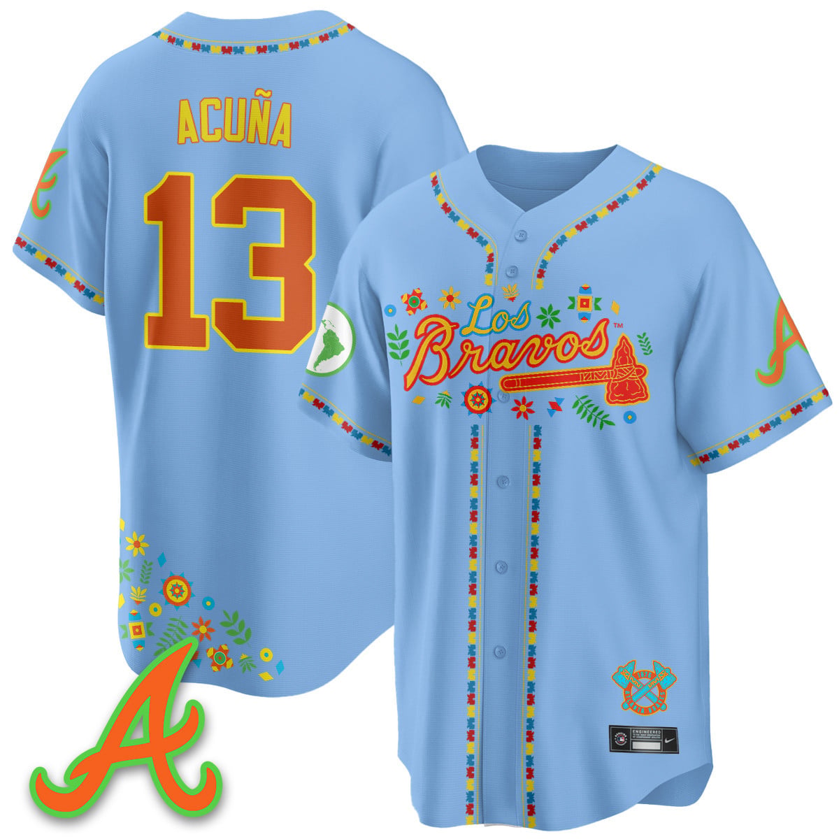 Women's Atlanta Braves 2025 "Los Bravos" Jersey - All Stitched