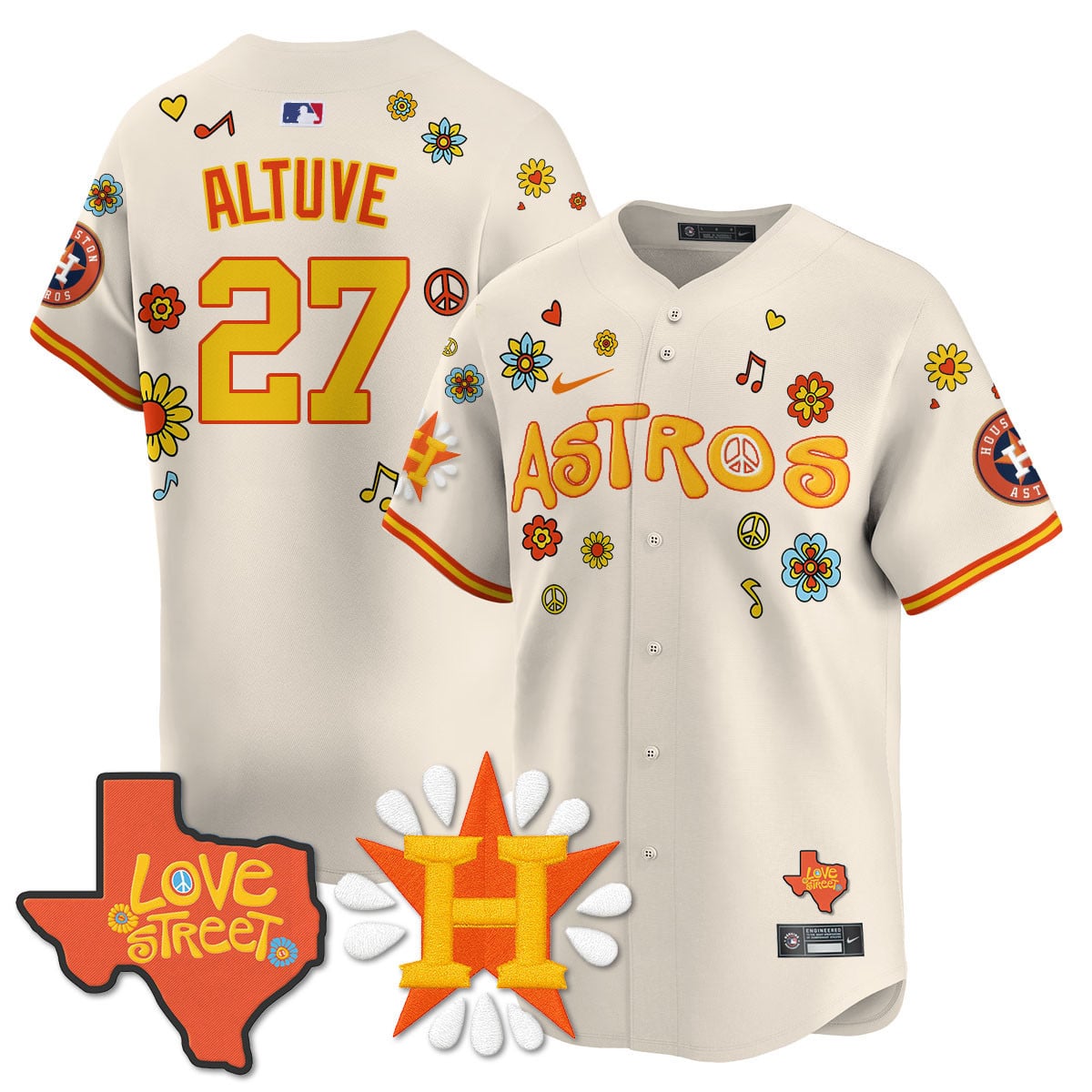 Men's Houston Astros "Love Street" Limited Jersey - All Stitched