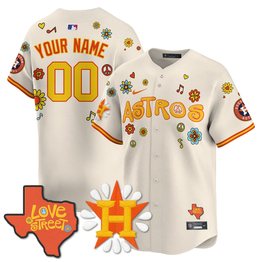 Men's Houston Astros "Love Street" Limited Jersey - All Stitched