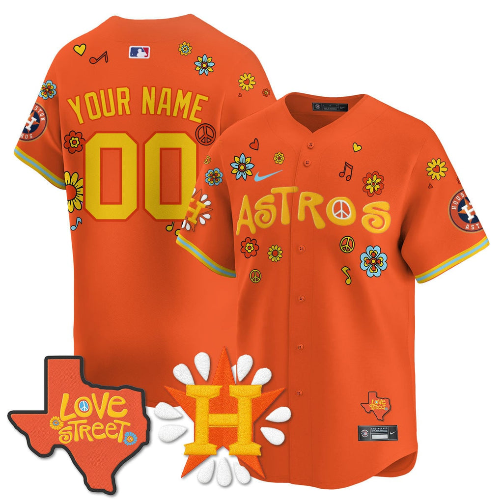 Men's Houston Astros "Love Street" Limited Jersey - All Stitched