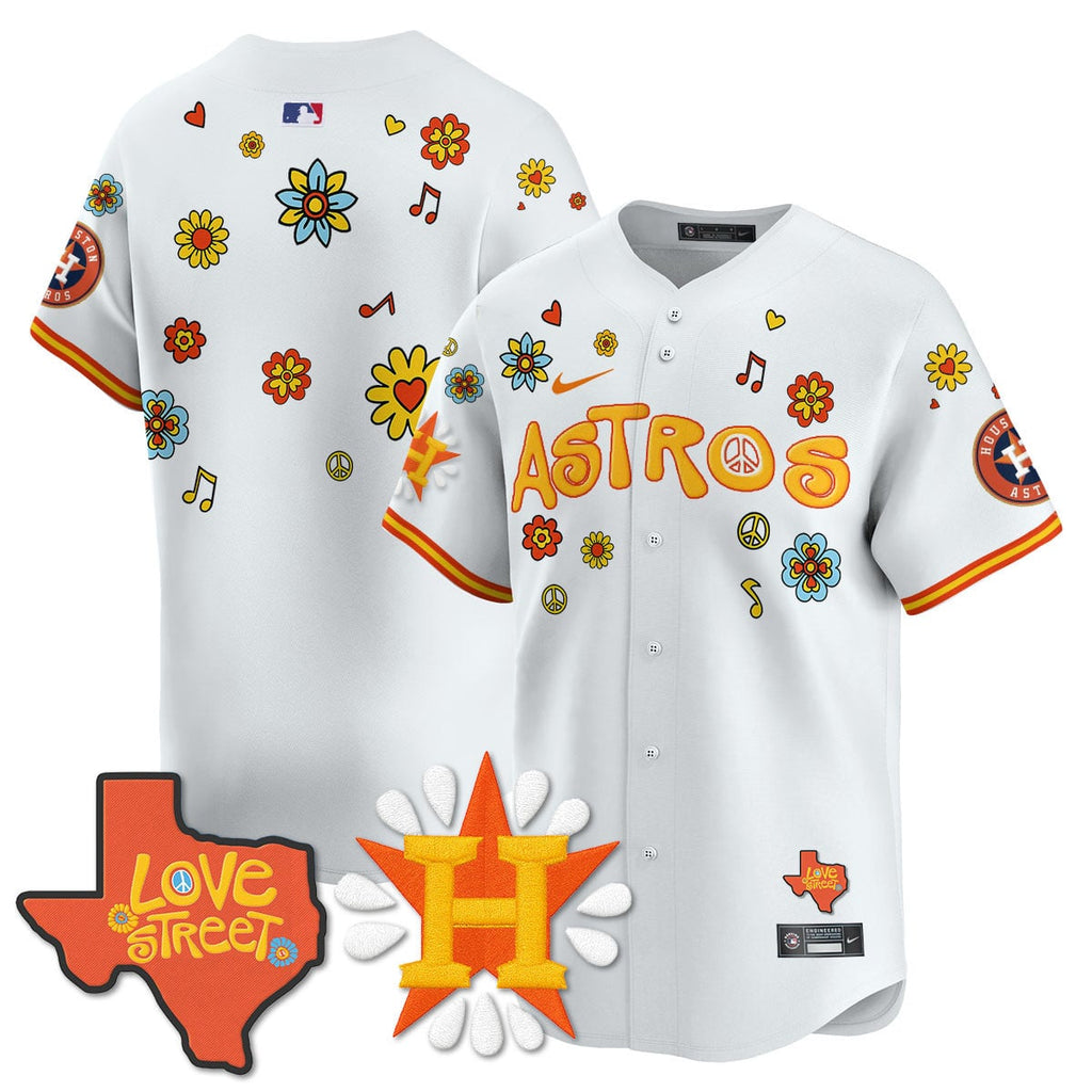 Men's Houston Astros "Love Street" Limited Jersey - All Stitched