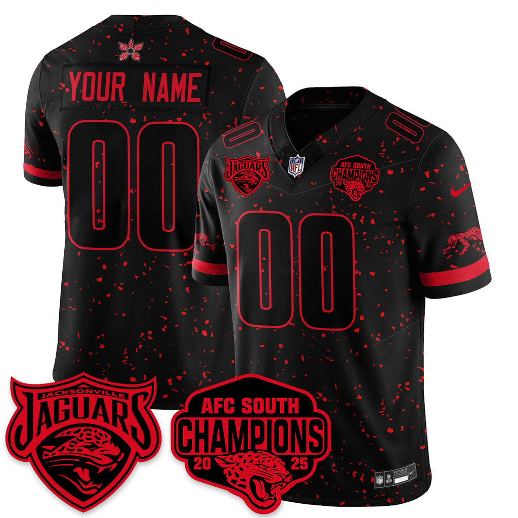 JAX Stranger Things AFC South Division Champions Vapor Limited Throwback Jersey