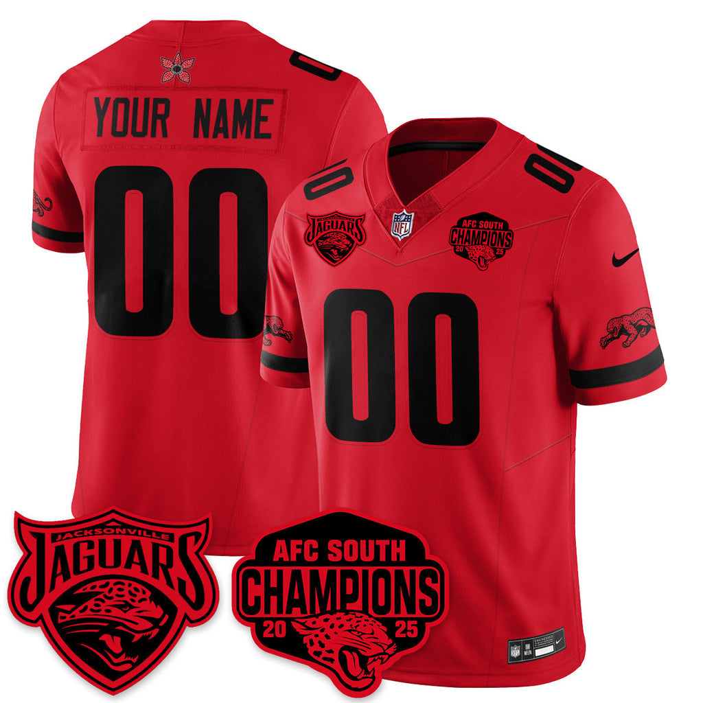 JAX Stranger Things AFC South Division Champions Vapor Limited Throwback Jersey