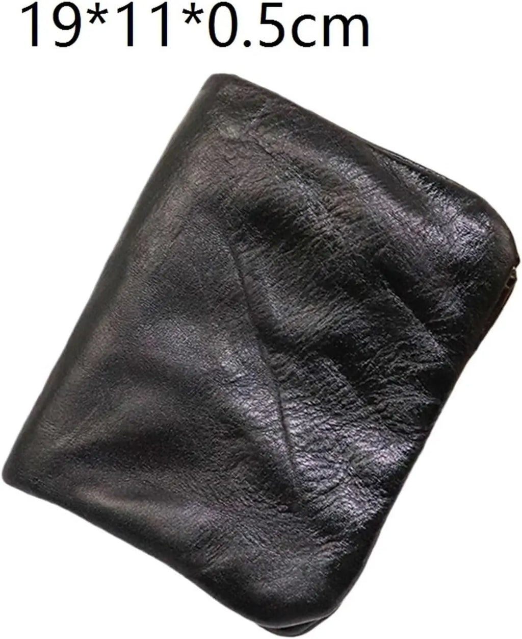 NEW Arrival Hand-Brushed Old Wrinkled Vegetable Tanned Leather Wallet Wallet Retro Multi-Card Slot Zipper Soft Wallet Wallet