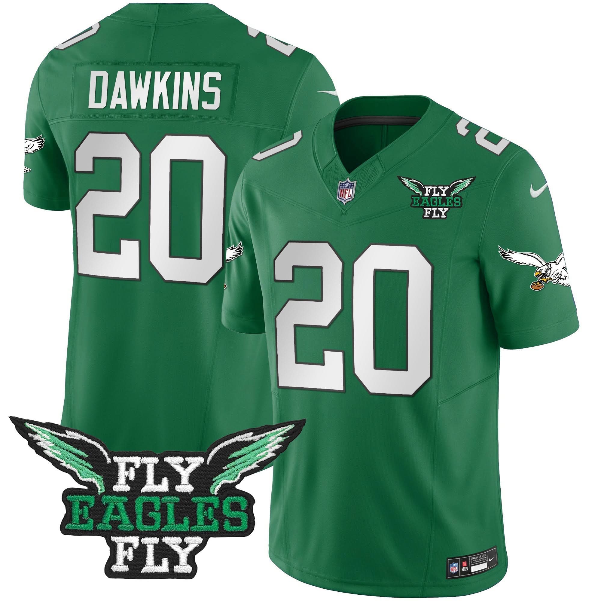 Fly PHI Fly Patch Throwback Kelly Green Vapor Jersey