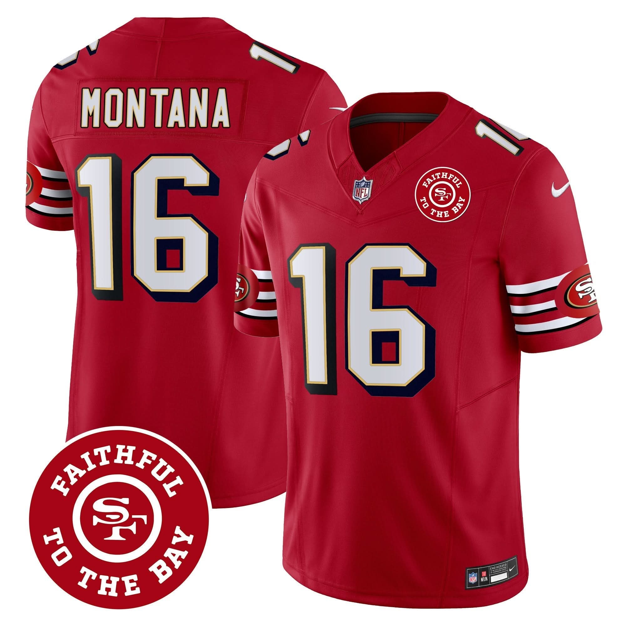 SF Throwback Faithful To The Bay Patch Vapor Limited Jersey