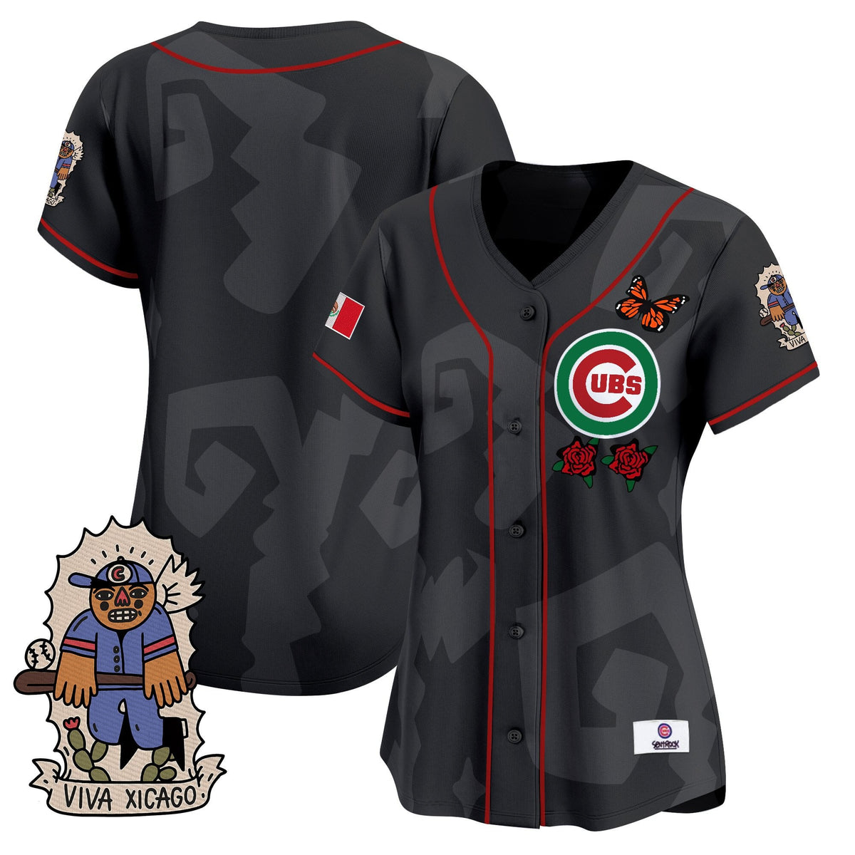Women's 2025 Chicago Cubs Mexican Heritage Vapor Premier Limited Jersey - Stitched