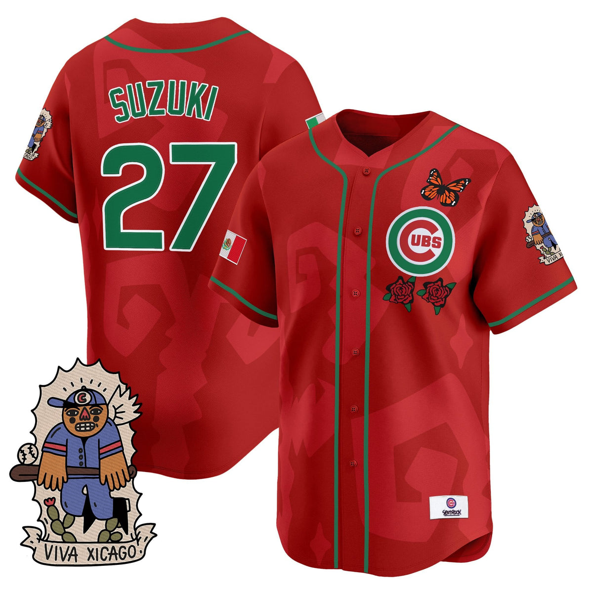Men's 2025 Chicago Cubs Mexican Heritage Vapor Premier Limited Jersey - Stitched