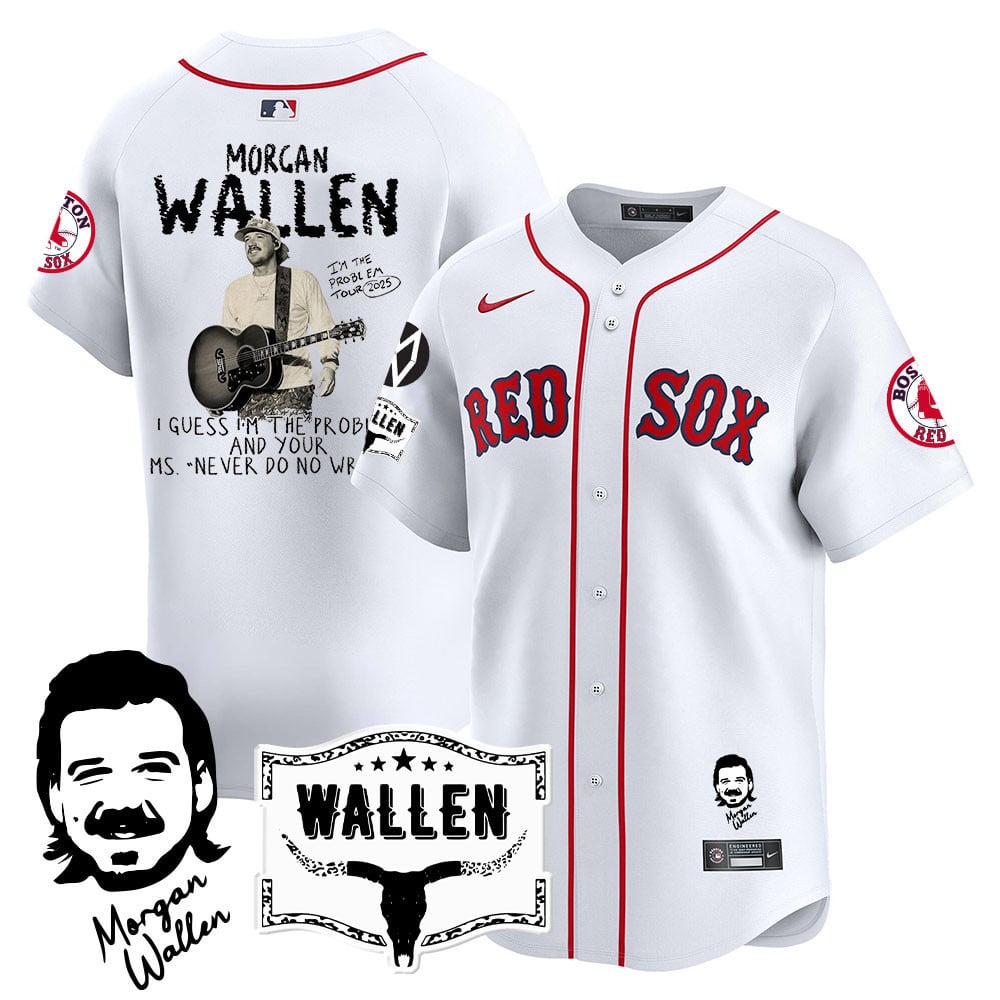 Men's Boston Red Sox Morgan Wallen 2025 Jersey - All Stitched
